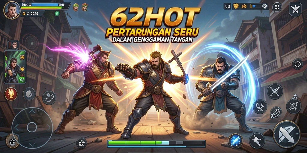 Tampilan gameplay seru dan penuh aksi dari 62HOT.