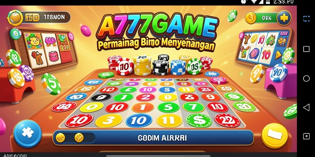 Tampilan mengasyikkan dari gameplay Bingo di A777GAME.
