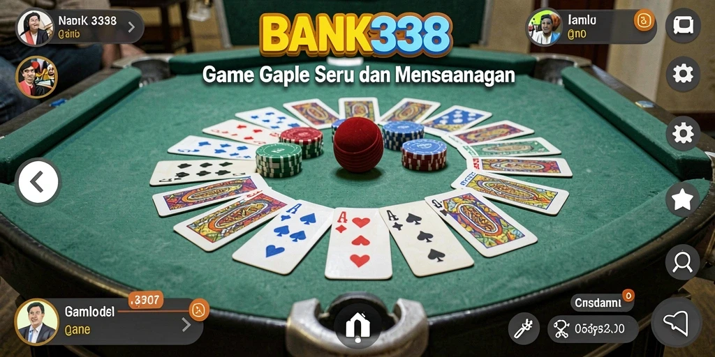 Grafis menarik dalam permainan Gaple BANK338 yang seru.