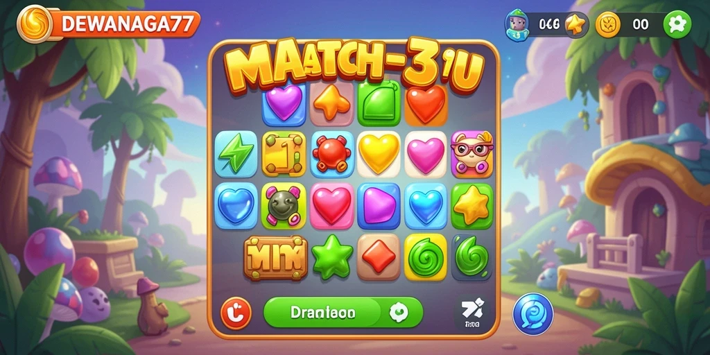 Tampilan gameplay DEWANAGA77 yang seru dan penuh warna.