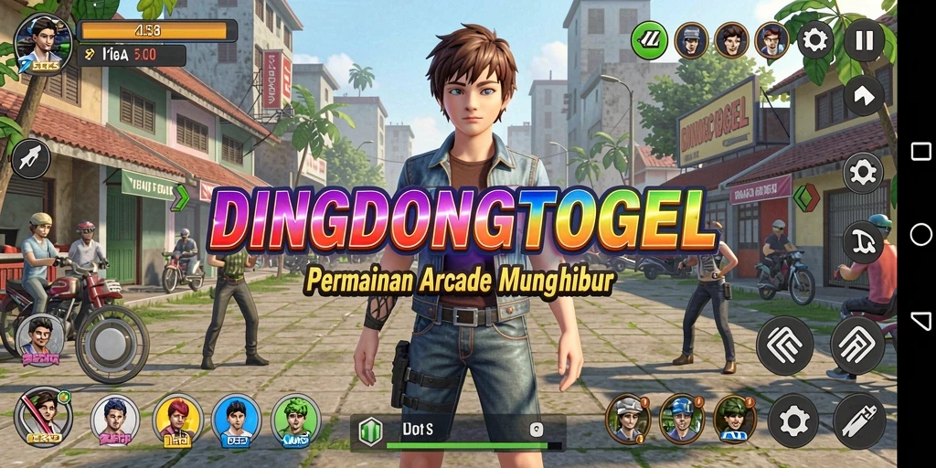Tampilan gameplay seru DINGDONGTOGEL yang penuh warna.