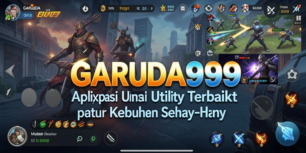 Screenshot utama GARUDA999 menunjukkan antarmuka aplikasi yang bersih dan fungsional.