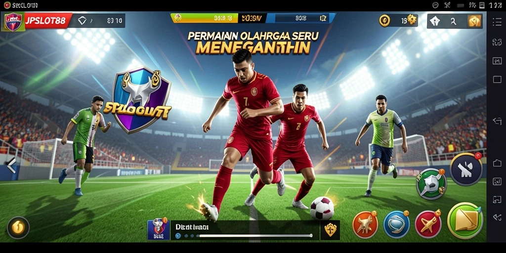 Tampilan gameplay seru di JPSLOT88 dengan fitur olahraga menarik.