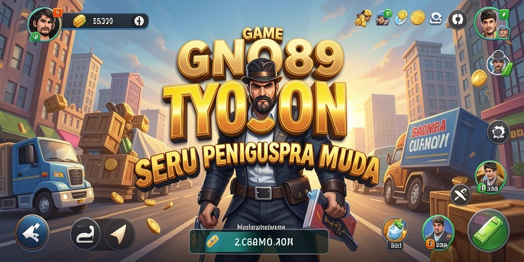 Screenshot gameplay KNO89 menampilkan momen mengelola perusahaan Tycoon.