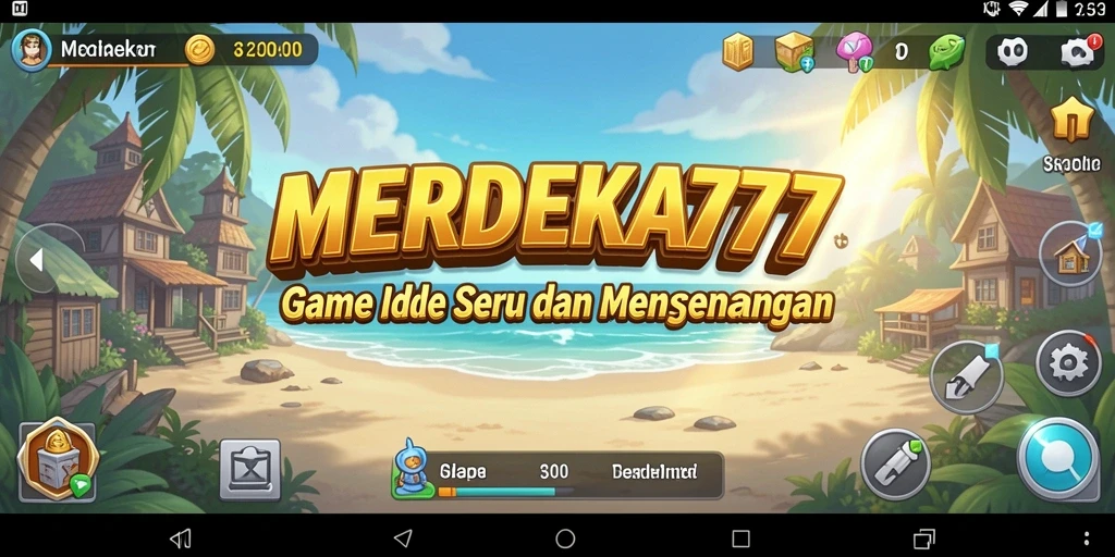 Tampilan gameplay menarik dari MERDEKA777 yang seru.