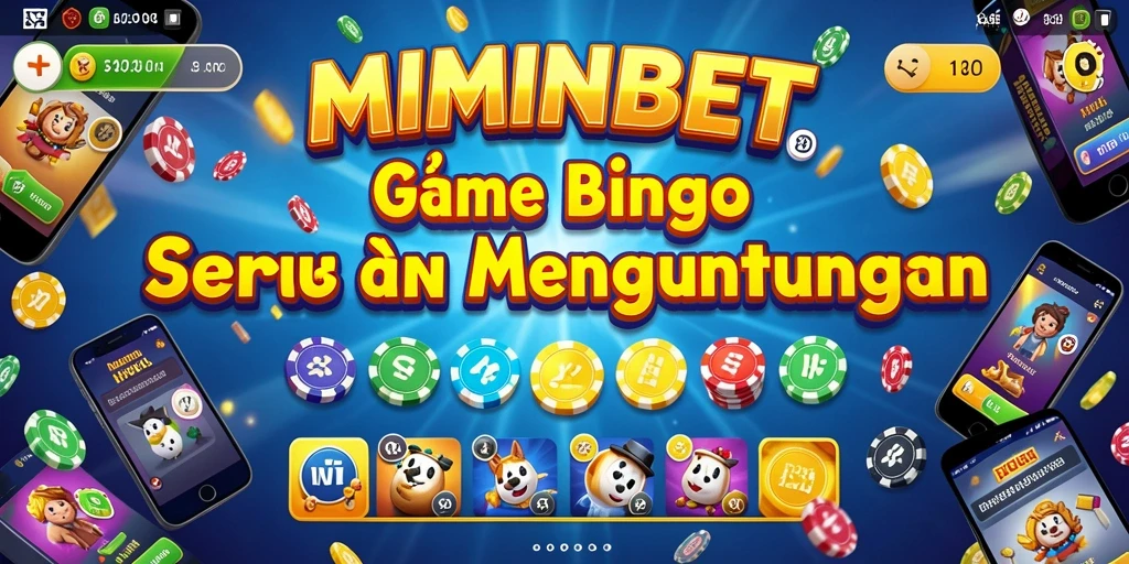 Tampilan utama gameplay MIMINBET dengan suasana Bingo yang menyenangkan.