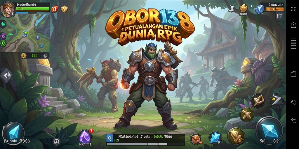 Tampilan gameplay OBOR138 yang menakjubkan dengan aksi pertarungan yang seru.