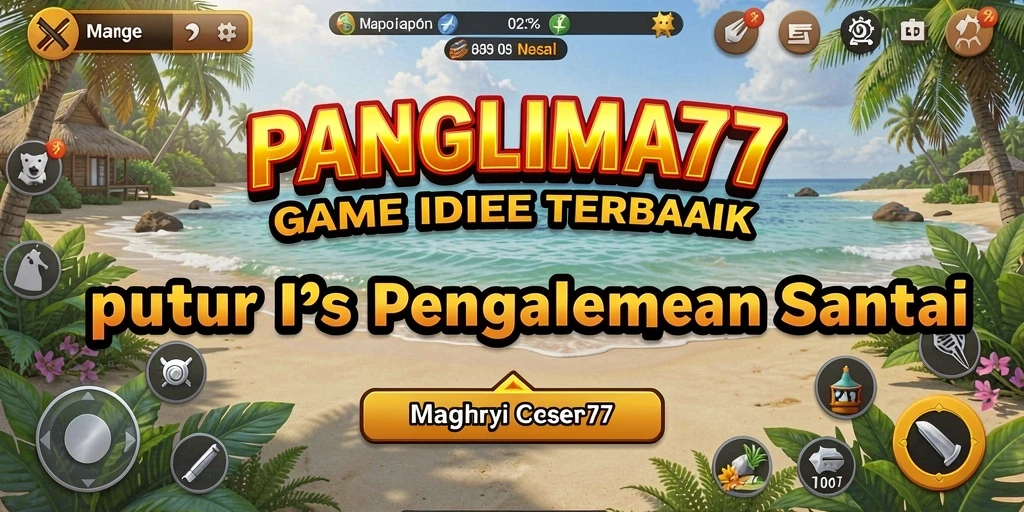 Screenshot utama PANGLIMA77 menunjukkan gameplay Idle yang menarik.