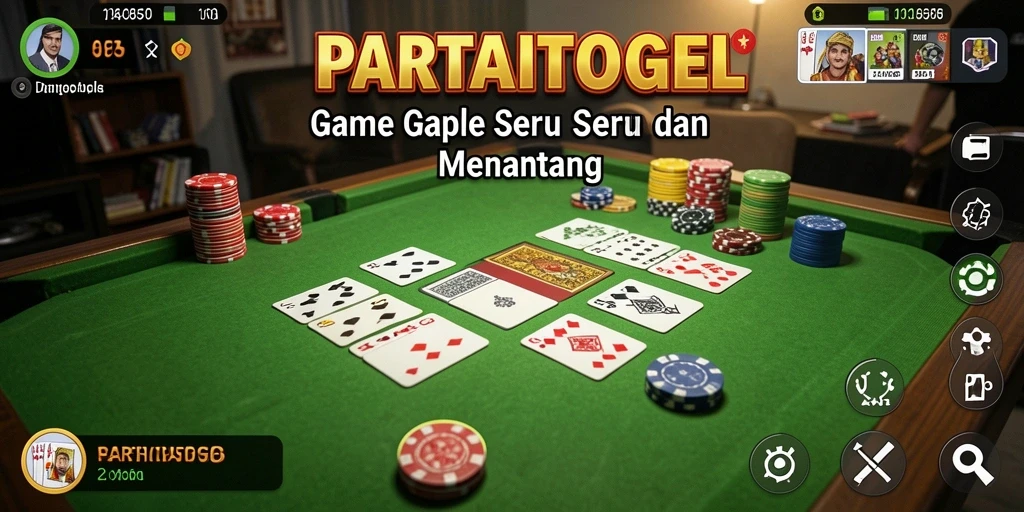 Tampilan menarik dari game Gaple yang seru.