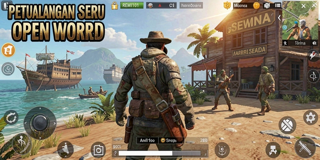 Screenshot REMI101 menampilkan gameplay seru di dunia Open World.