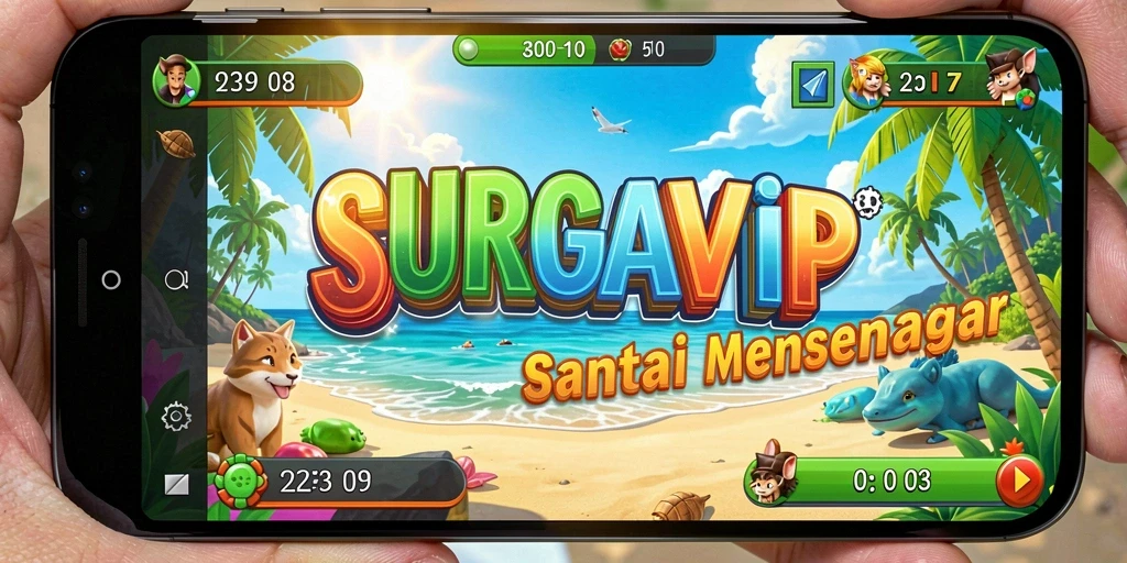 Gameplay SURGAVIP yang penuh warna dan menarik.