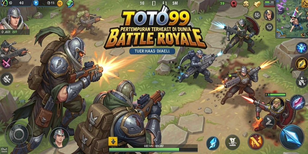 Screenshot gameplay TOTO99 menampilkan aksi pertempuran yang mendebarkan.